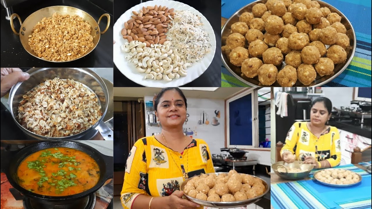 न्यु order आटा मेवा घी के लड्डू❤️DRY FRUIT LADDU & DINNER ROUTINE❤️ATTE k LADOO❤️DAL TADKA