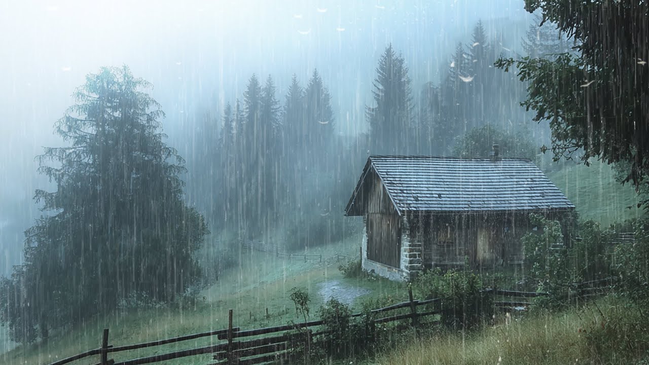 Los Mejores Sonidos Para Dormir ☔ Potente Tormenta En El Techo Y Truenos Para Un Sueño Profundo