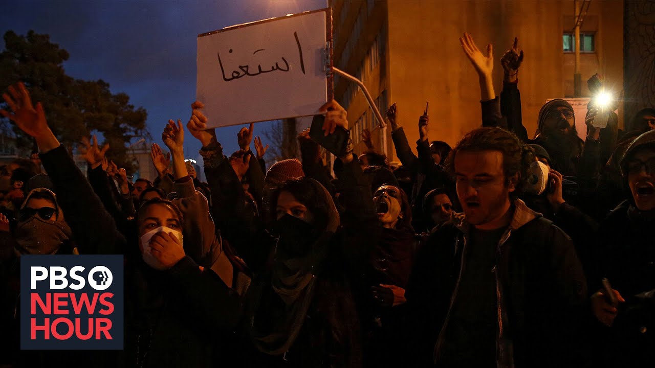 Iranians take to the streets to protest government after it admits downing plane