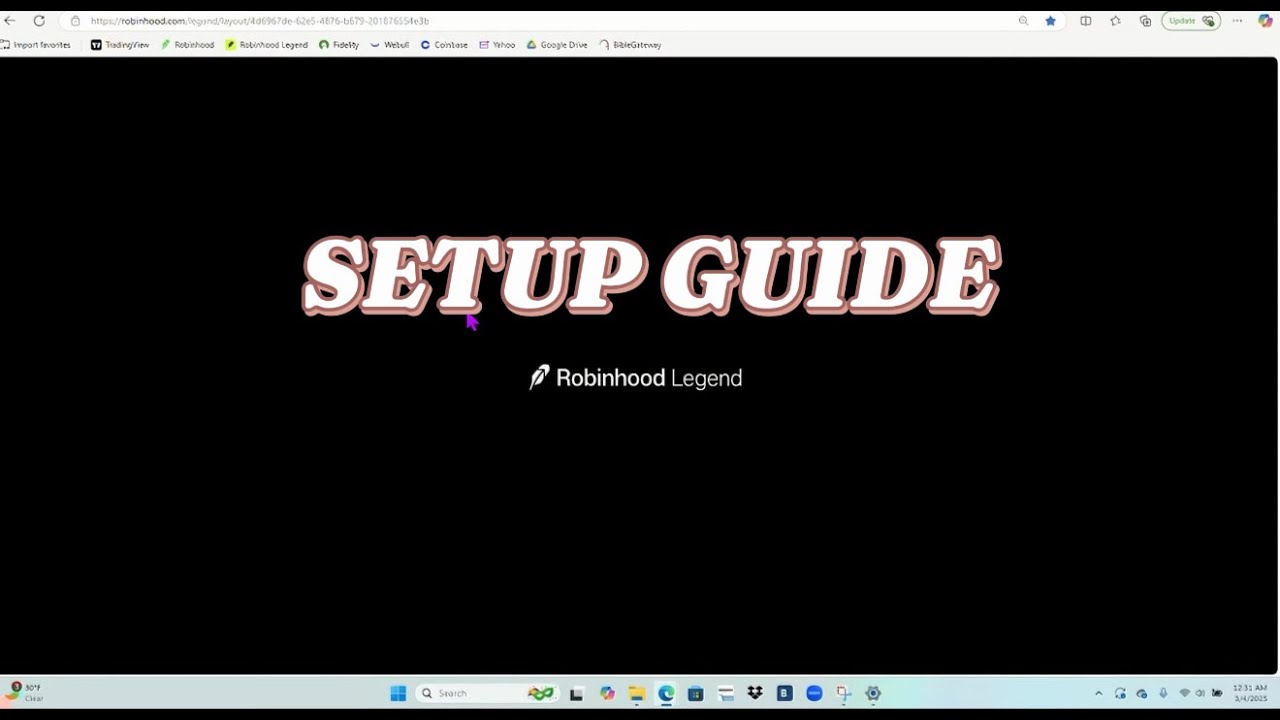 Robinhood Legend Setup Guide: How to Customize Your Trading Workspace! 🚀📈