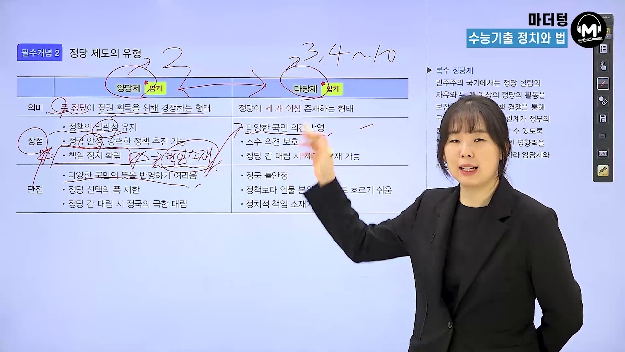 [마더텅] [정치와 법] CH.9 정당 + 이익 집단과 시민 단체 + 언론 (해설 : 유스티 선생님)