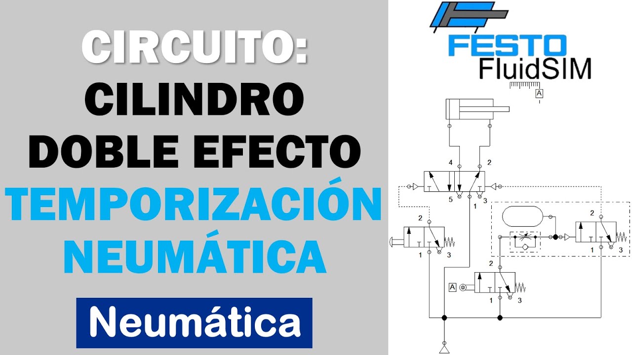 Cilindro de Doble Efecto con Temporización Neumática