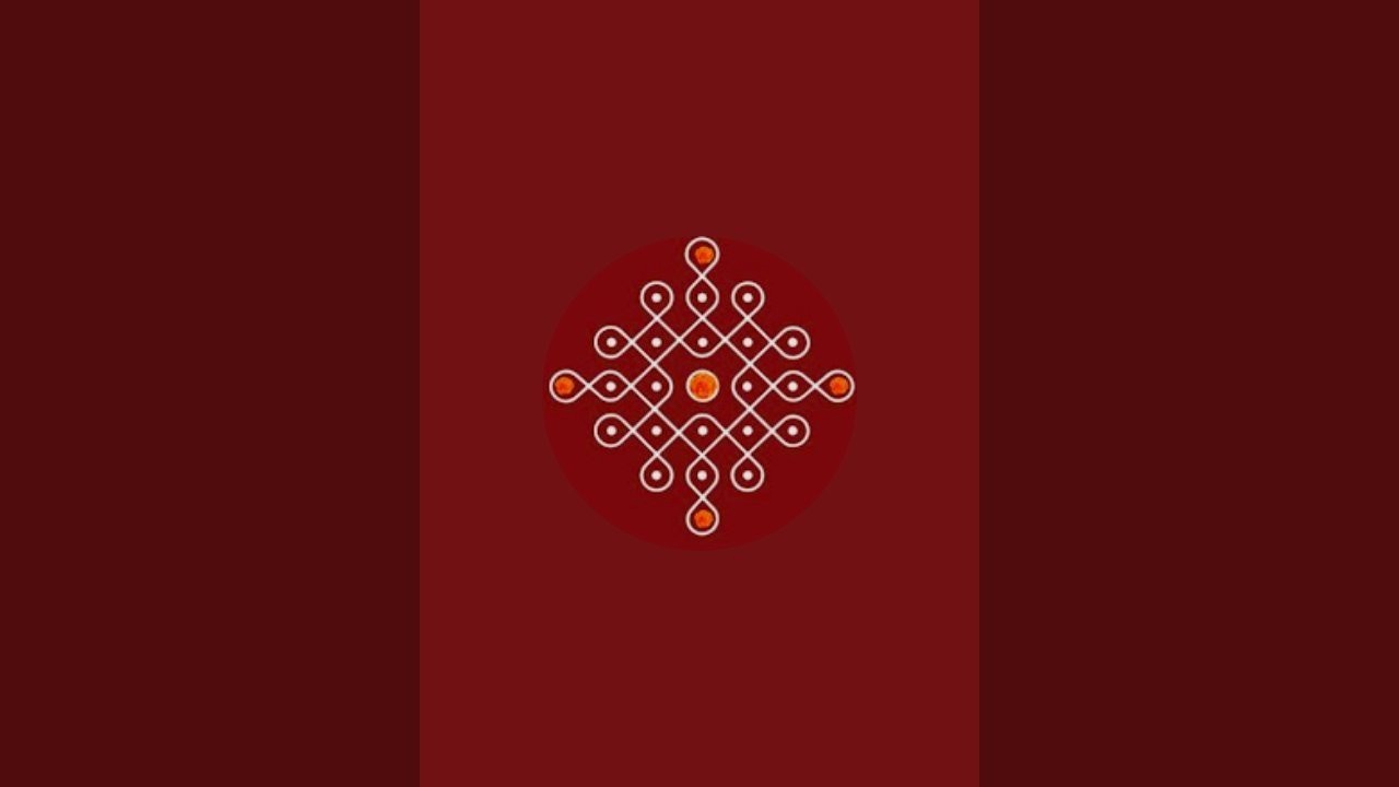 simple 8*8 dots muggulu design | daily simple kolam designs 🌸