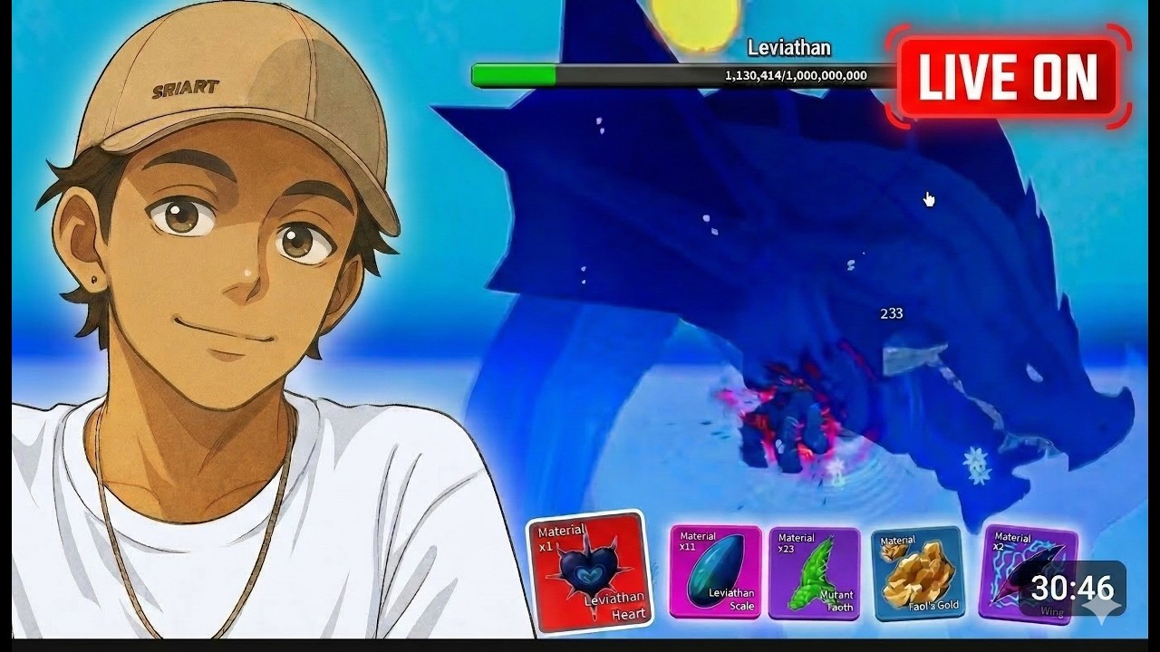 🔴LIVE ONN!! BLOX FRUITS  CAÇANDO LEVIATHAN 🔥🔥#roblox  #liveroblox  #bloxfruits
