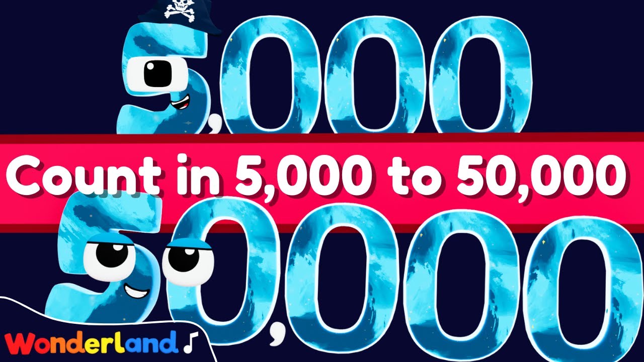Wonderland Songs: Count in 5,000 to 50,000 | Kids Songs