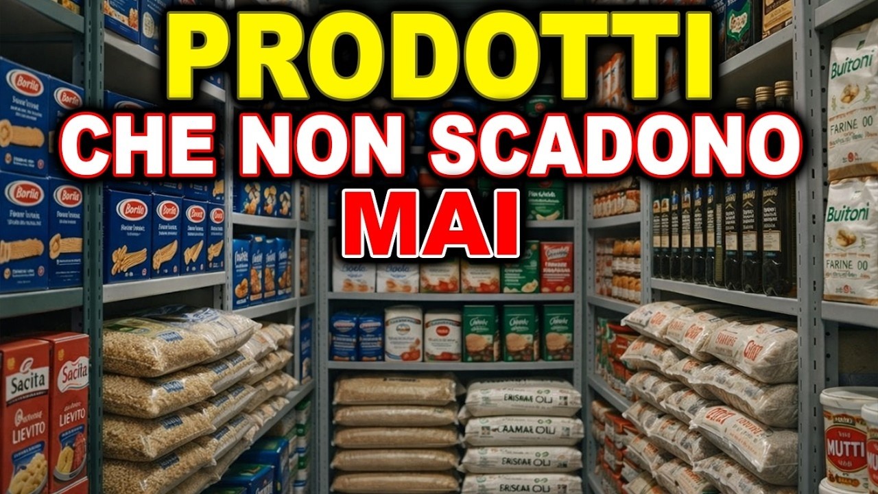 12 Aliments De RÉSERVE Qui N'Expirent JAMAIS (Achète-Les En Promo)
