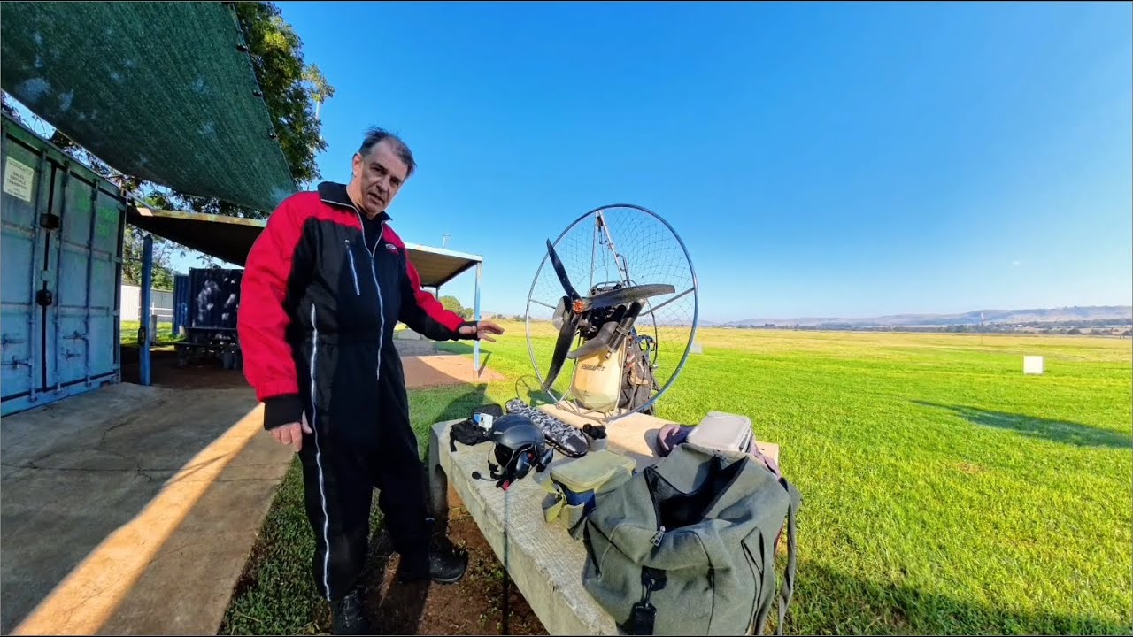 The camera equipment I use when flying my paramotor.