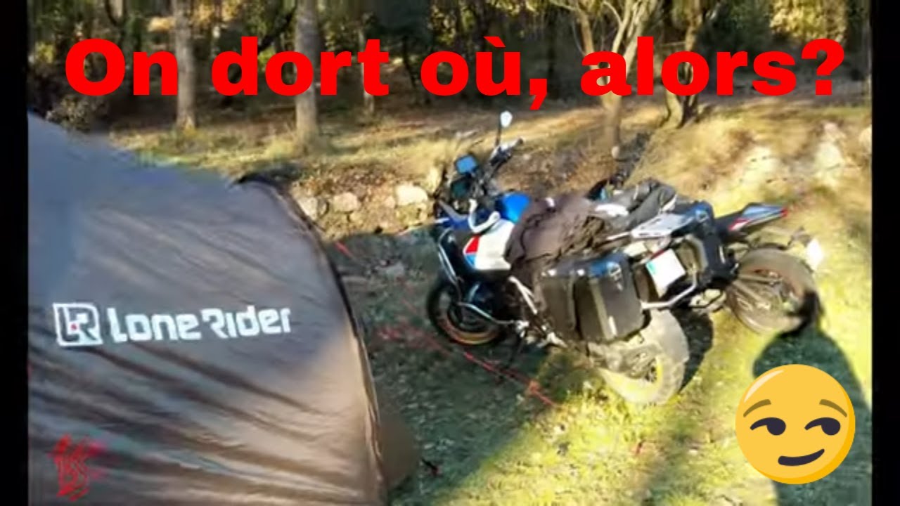 ROAD TRIP moto ET BIVOUAC avec la BMW GS 1250 Adventure  / On cherche un endroit pour bivouaquer.😅