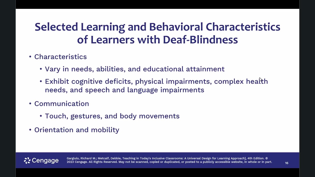 Chapter 5 Low Incidence Disabilities