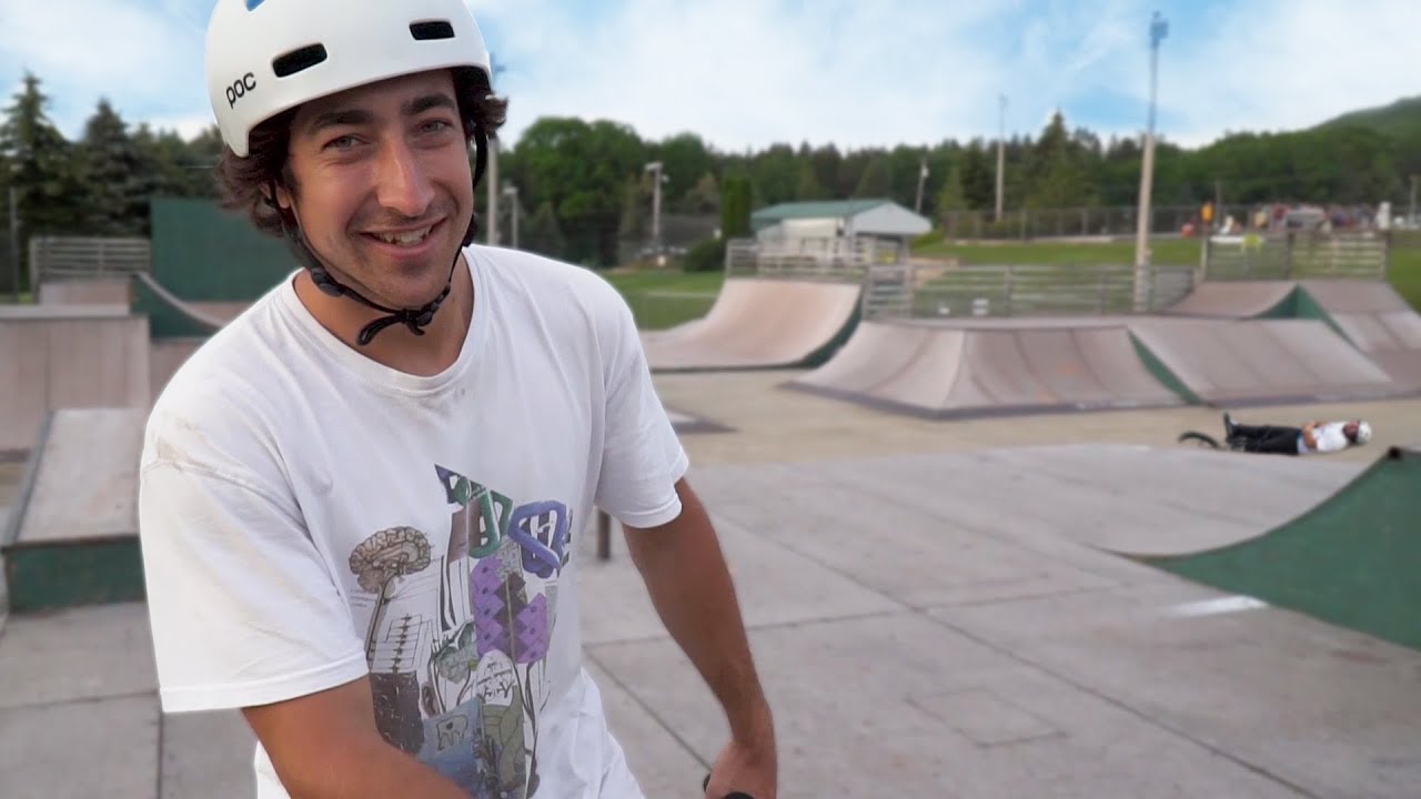 Leaving the best skatepark to ride a random local