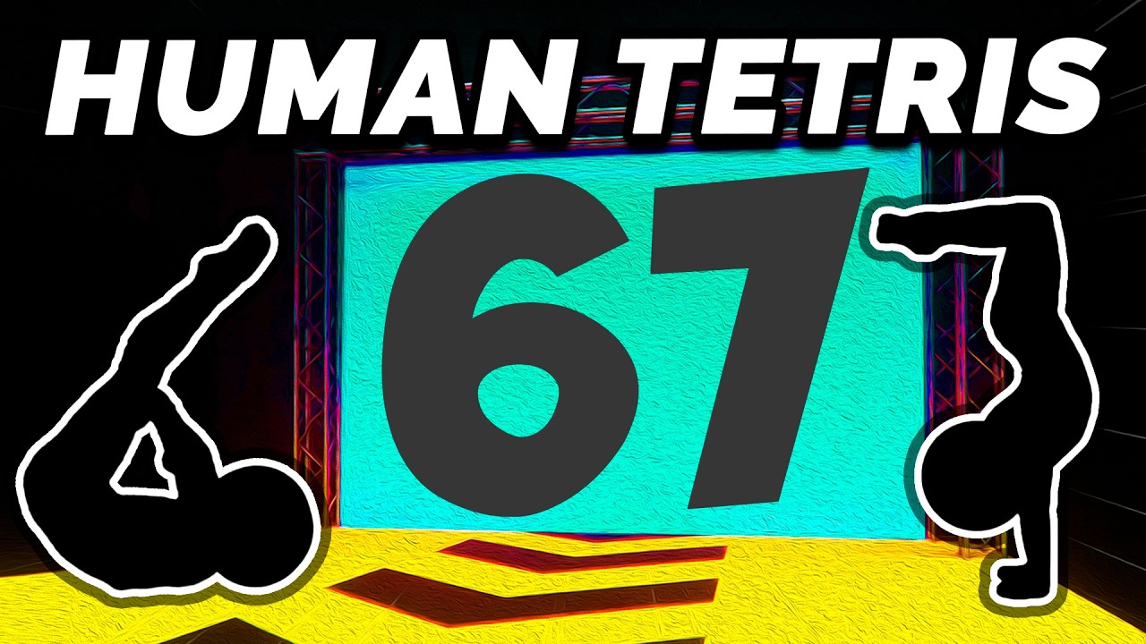 HUMAN TETRIS🎮 | CO-OP👫 | Numbers Challenge | HIGH QUALITY Immersive Interactive Warm Up #humantetris