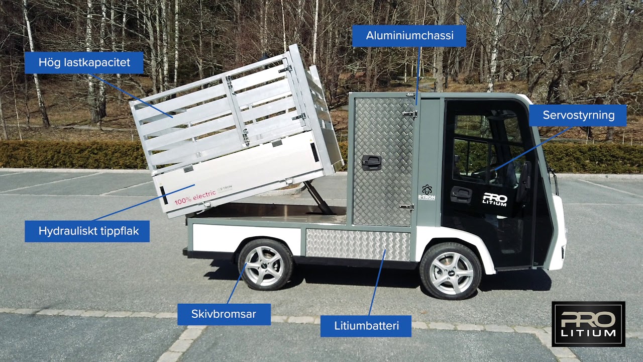 PRO Litium 3800 - eldrivet arbetsfordon, elfordon