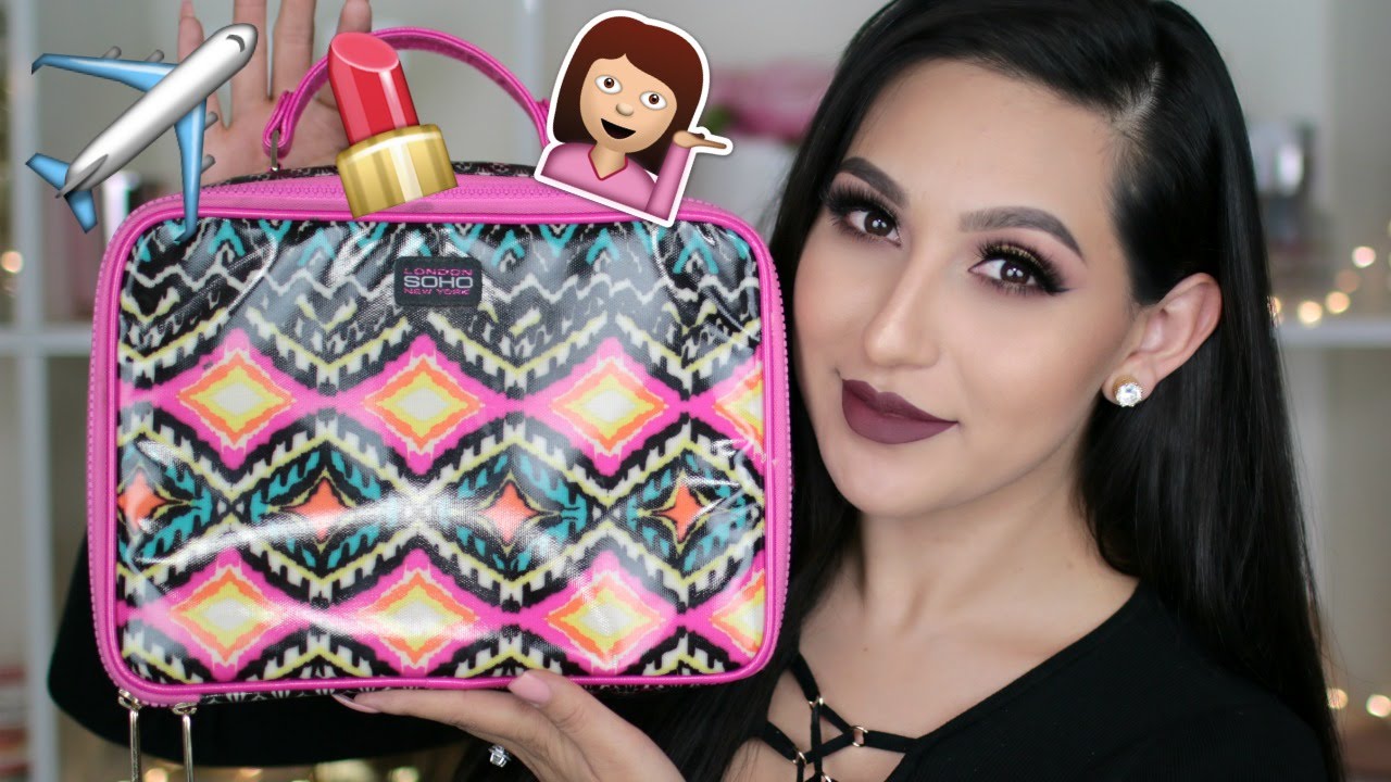 QUE HAY EN MI BOLSO DE MAQUILLAJE DE VIAJE | PAJARITABELLA