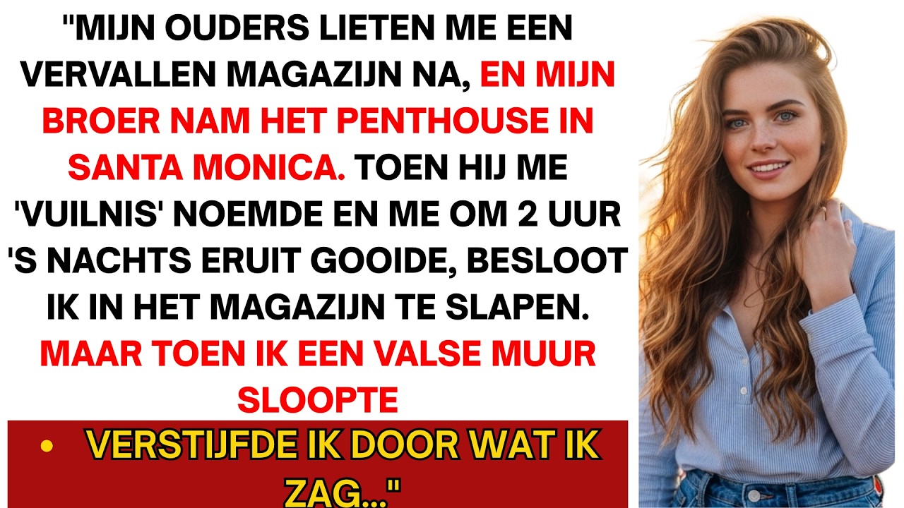 Mijn ouders lieten mij een vervallen en erg afgeleefd pakhuis na, maar toen ik naar binnen stapte...