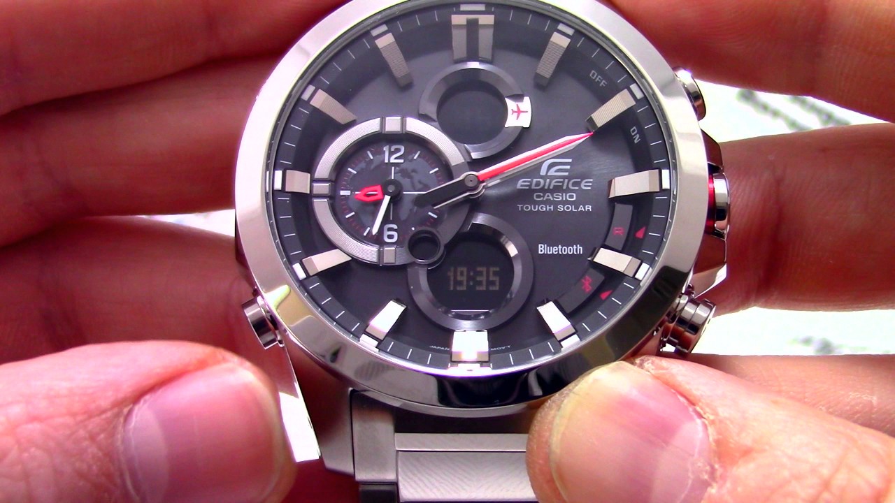 Часы Casio Edifice ECB-500D-1A [ECB-500D-1AER] - Инструкция, как настроить от PresidentWatches.Ru -