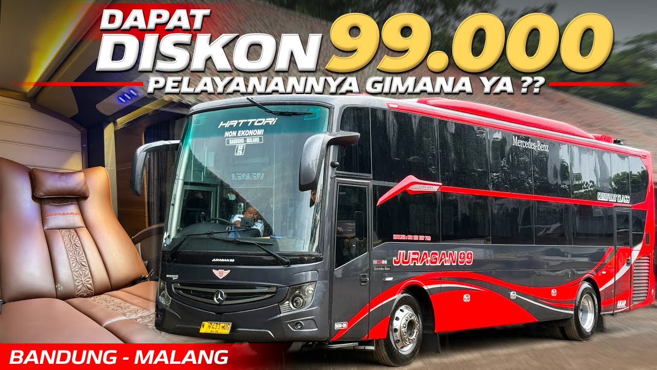 SLEEPER BUS ANDALAN WARGA BANDUNG KE MALANG‼️Trip Bandung - Malang with Juragan 99 Trans
