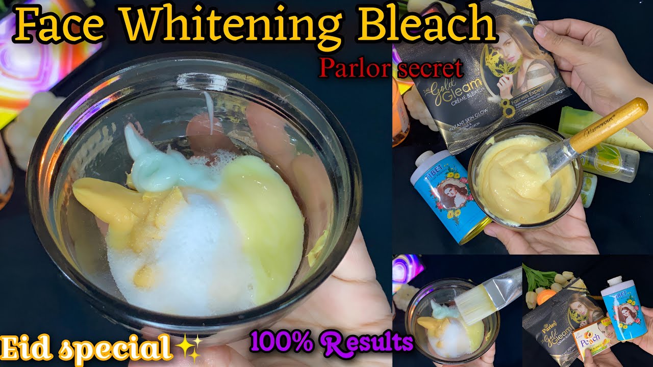 Parlour Secret- Skin whitening Bleach -Face whitening And Glowing Bleach At home (Eid preps)