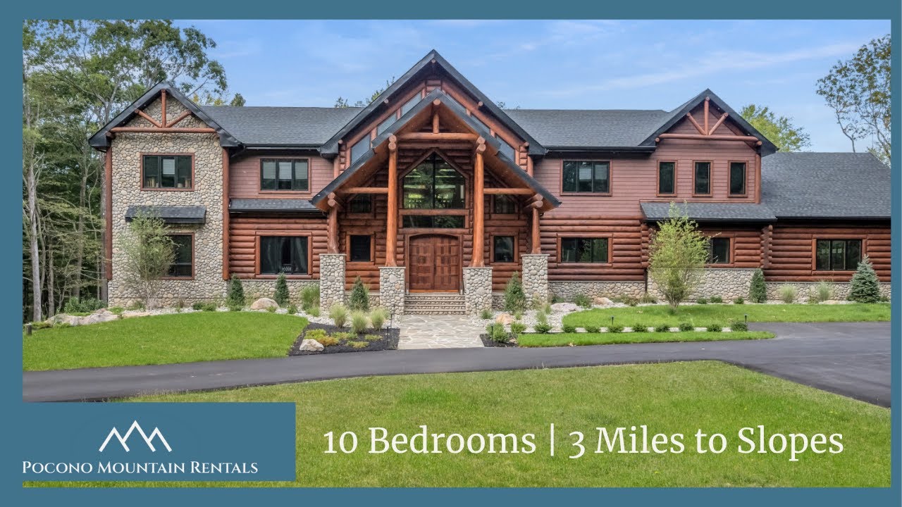 Ultimate Pocono Mountain Group Rental: Tour the New Grand Lodge Retreat with Indoor Pool & Game Room