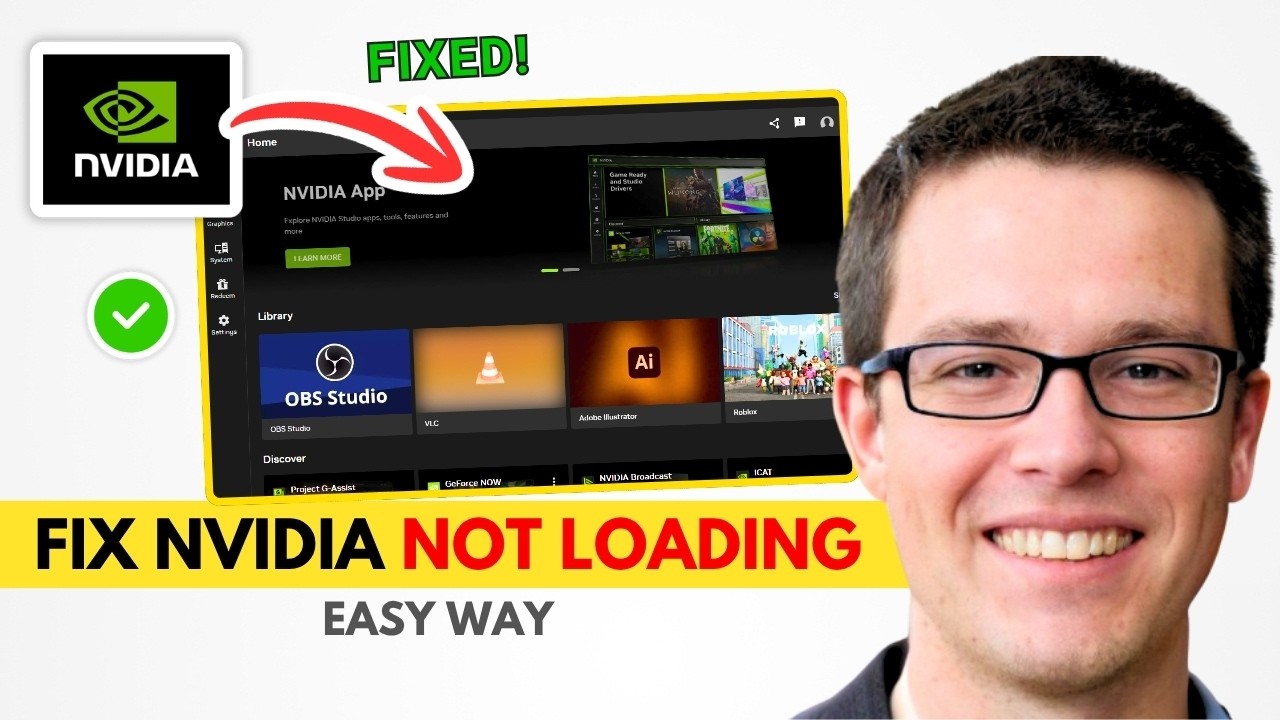 NVIDIA App Not Loading? Try This First