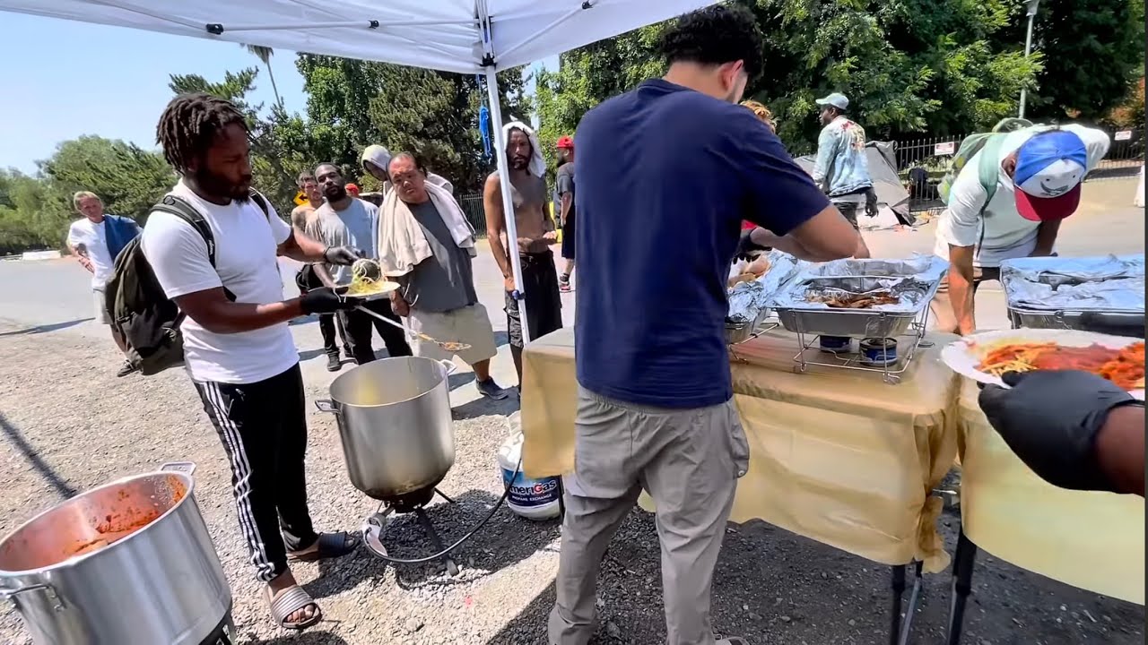 Making A 100 Pound Italian Feast For The Homeless!