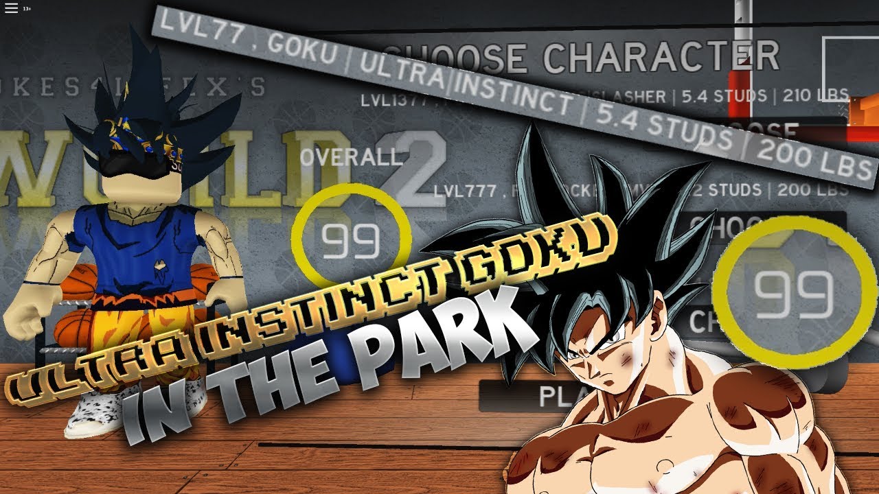 ULTRA INSTINCT GOKU IN THE PARK  - EXTREME RAGE - ROBLOX RB World 2 Gameplay