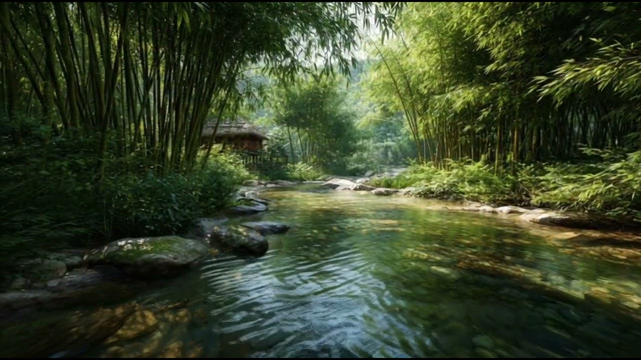 Malam Nyaman - Suara Air Mengalir & Piano Sleep Music – ASMR Suara Air Pengantar Tidur