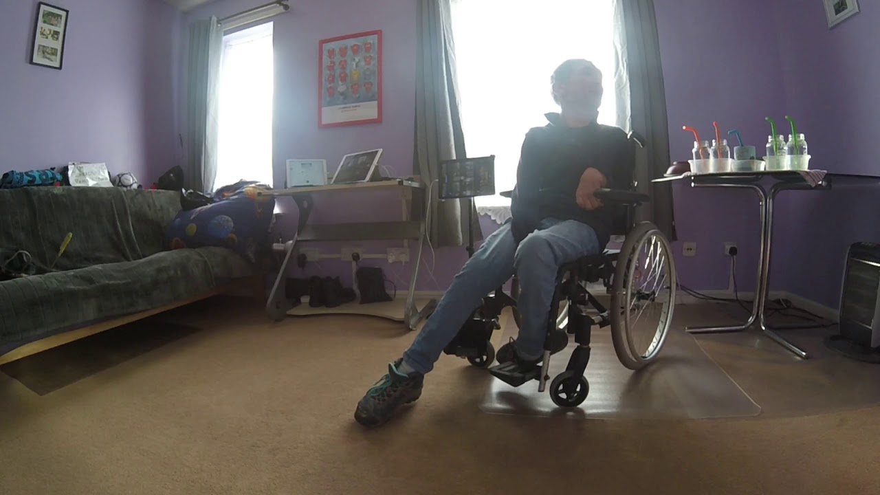 Saturday afternoon living alone independently with cerebral palsy lockdown