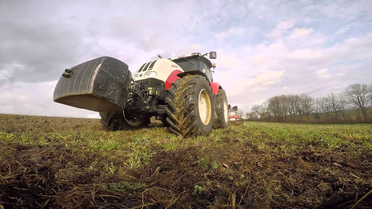 Steyr CVT 6160 Pflügen [GOPRO]