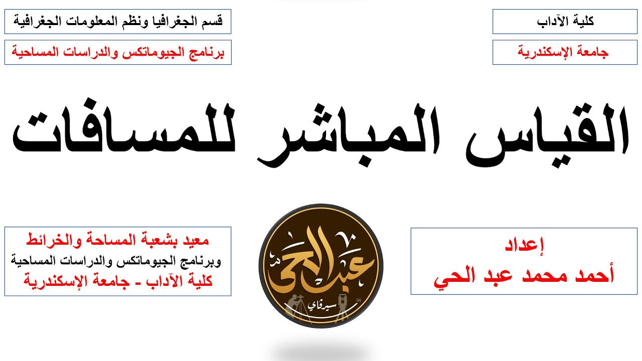 القياس المباشر للمسافات بالمتر الشريط