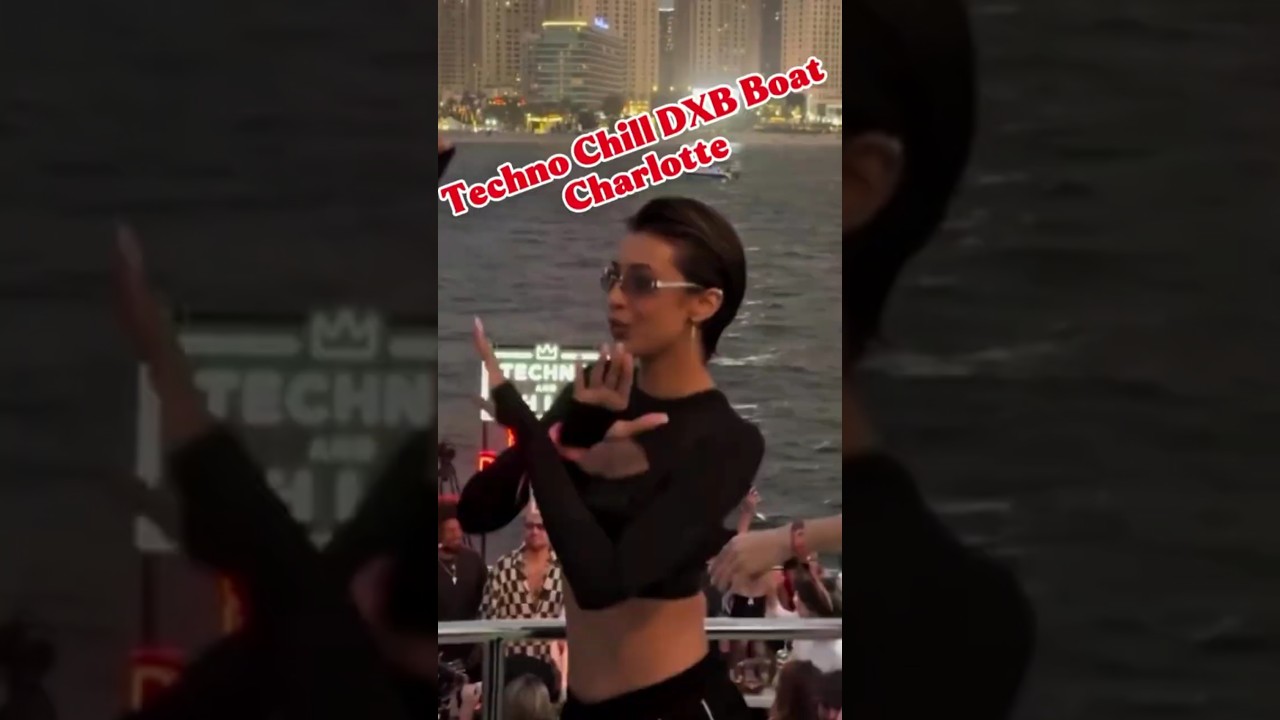 Techno Chill DXB Boat Charlotte De Witte At Dubai #techno #charlottedewitte #technomusic #dj #music