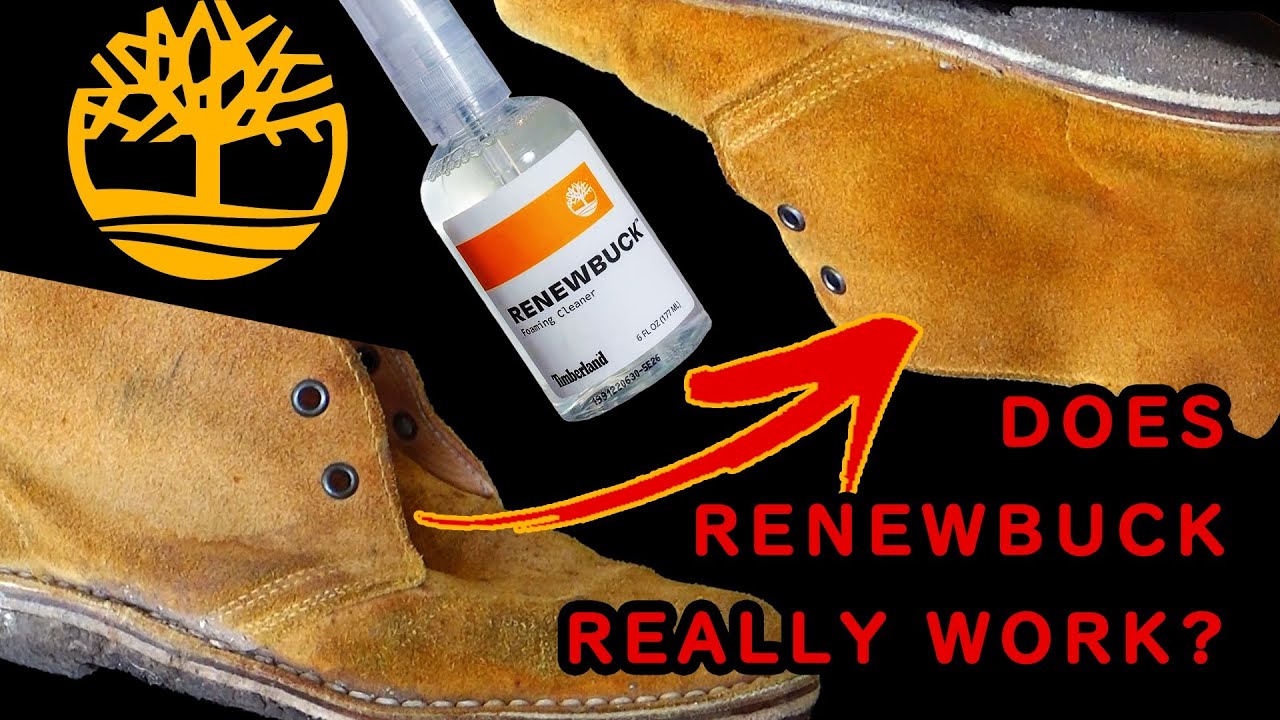 Cleaning Suede Shoes after one Tutorial Video on Youtube (Renewbuck)