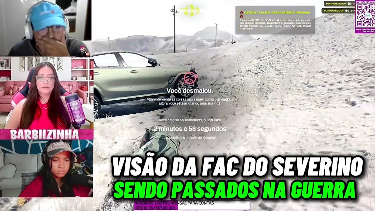 VISÃO DOS MEMBROS DA FAC DO SEVERINO SENDO PASSADO NA GUERRA CONTRA MAGNATAZ