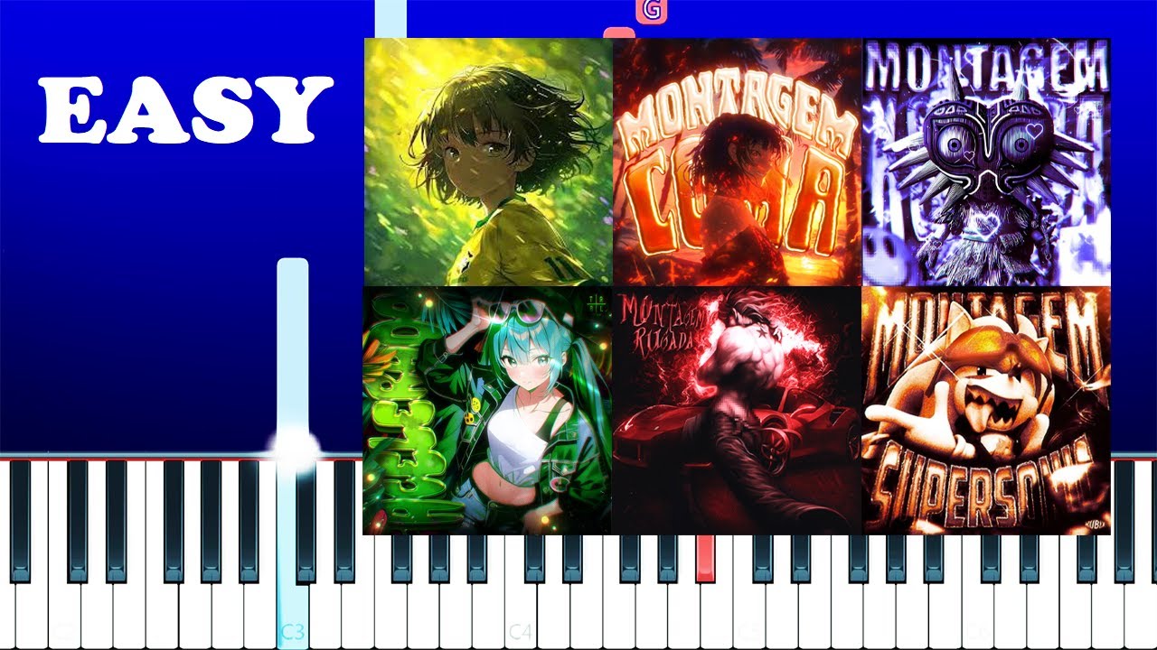 6 PHONK SONGS ON PIANO (Part 10) (EASY Piano Tutorial)
