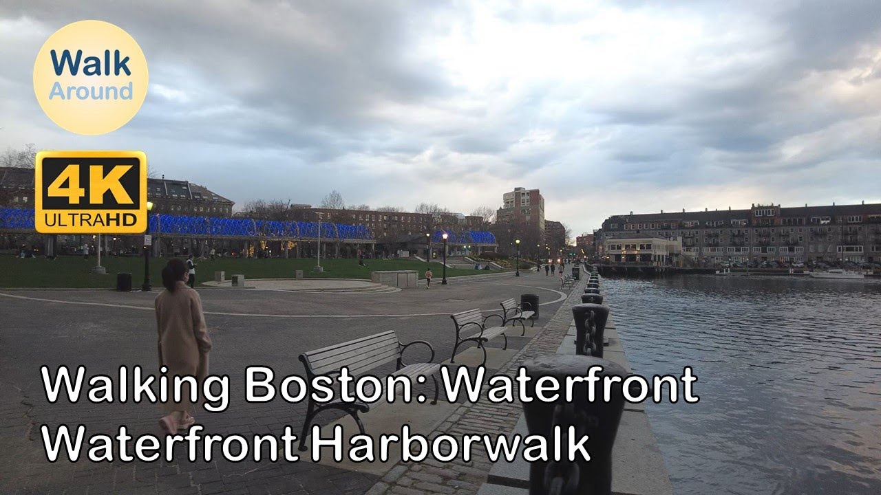 【4K60】 Walking - Boston, Waterfront: Harborwalk