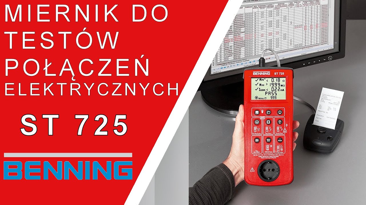 BENNING ST 725 miernik do test&oacute;w urządzeń elektrycznych 050316