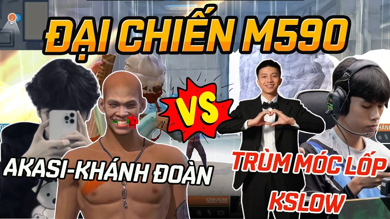 Đại Chiến M590 Khánh Đoàn, Akasi Đối Đầu Trùm Móc Lốp, Kslow #ob48 #DaiChienCongNgheOB48 #hoptacNST