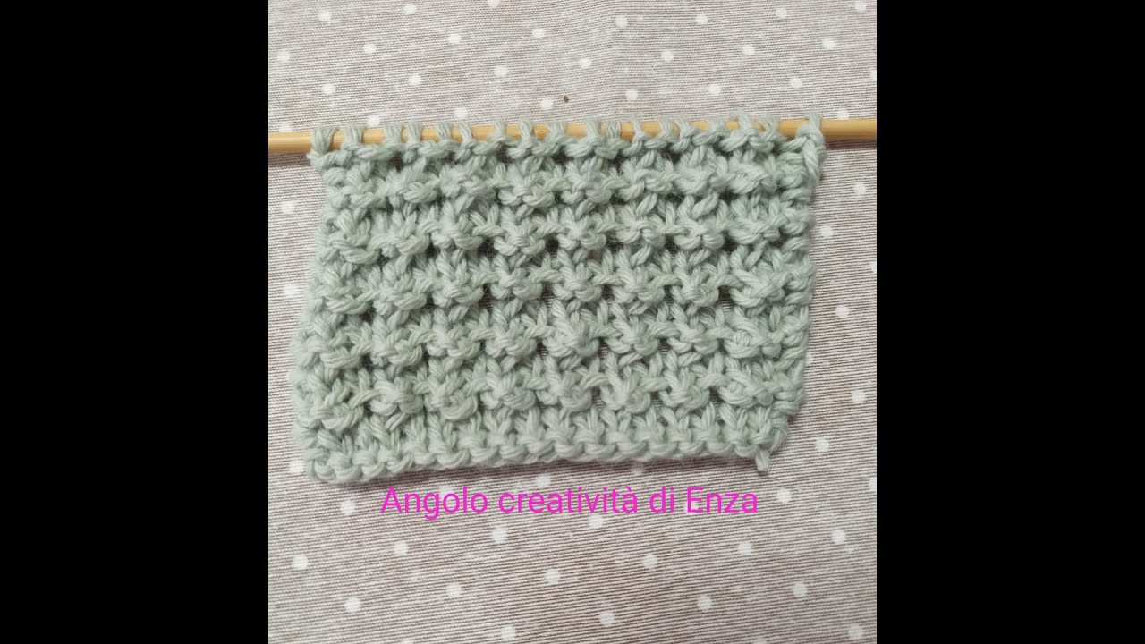 Punto a rilievo ai ferri 🧶Maglia facile