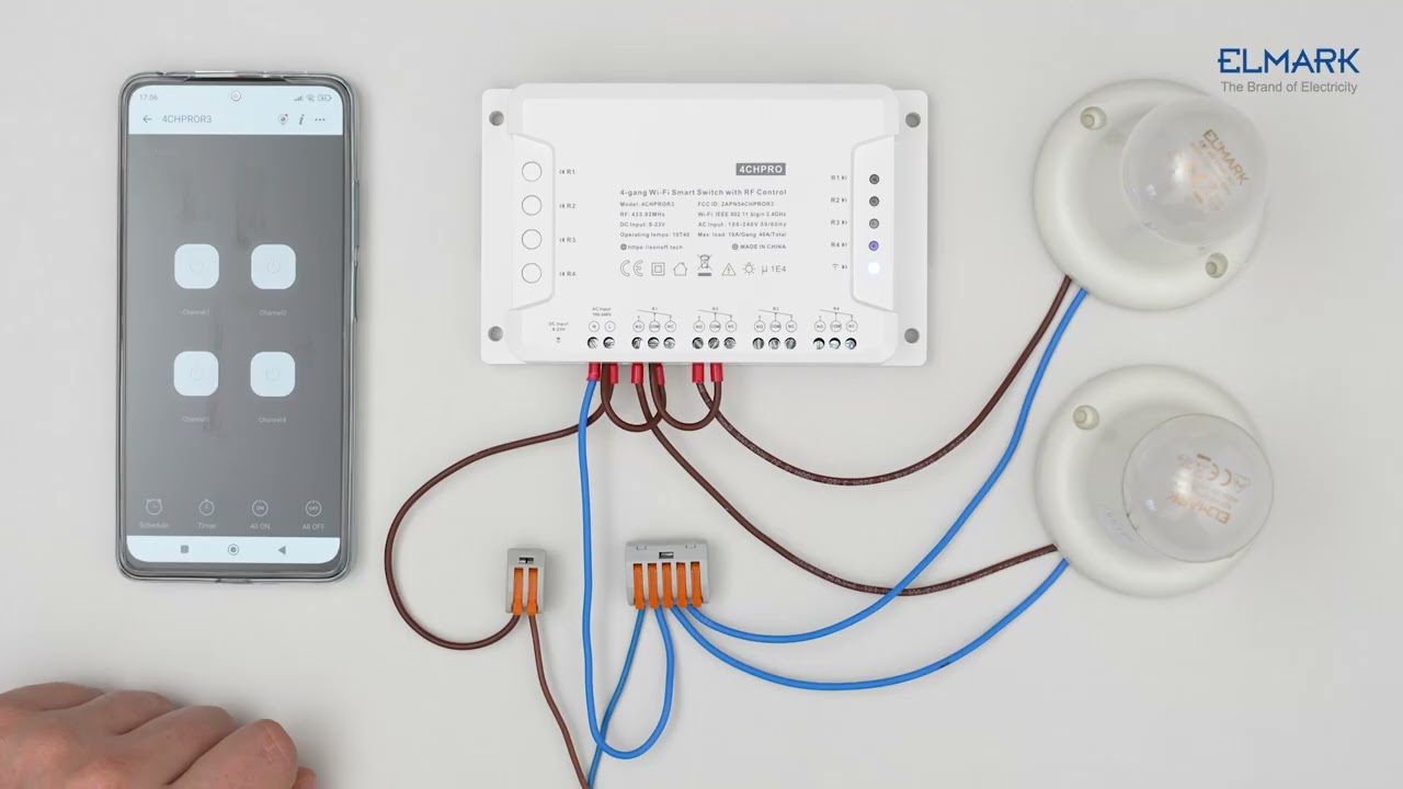 4CHPROR3-195011 4-GANG WI-FI SMART SWITCH WITH RF CONTROL