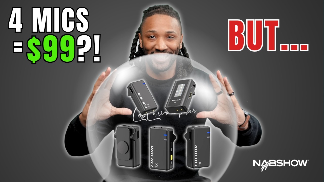4 Wireless Lavalier Mics for $99?! Fulaim X6 Review + NAB Field Test