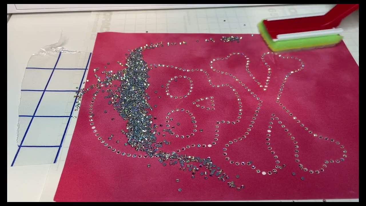 How to make a Rhinestone design / T-shirt using the Silhouette Cameo.