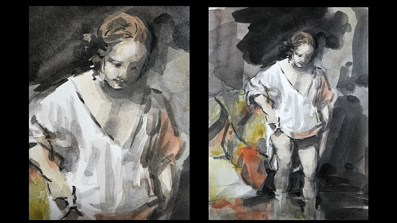 Cours de dessin: encre et aquarelle 1