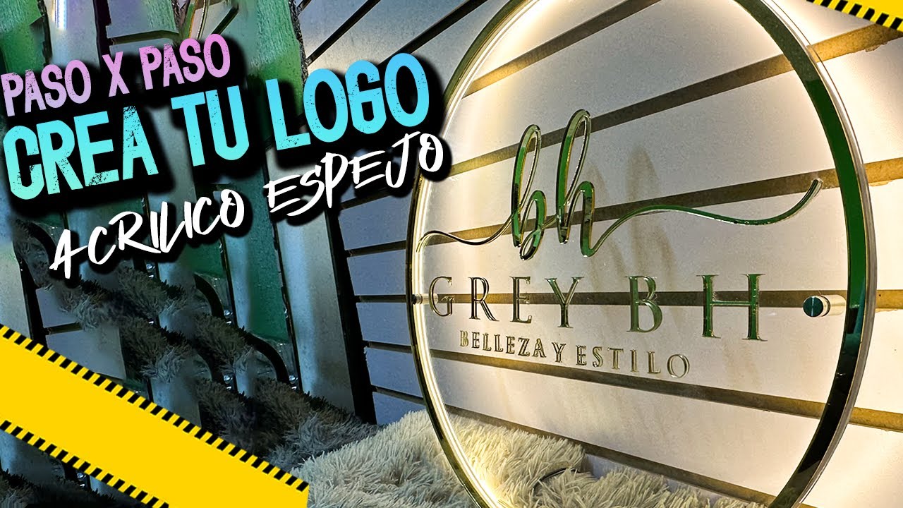 Como ILUMINAR tu logo en ACRILICO ESPEJO
