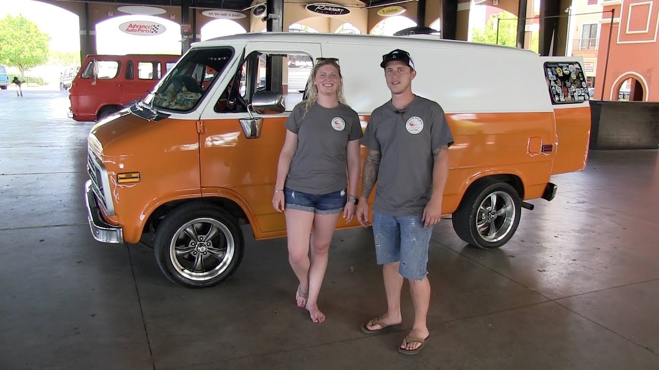 1995 Chevy G20 Custom Van. Agent Orange.