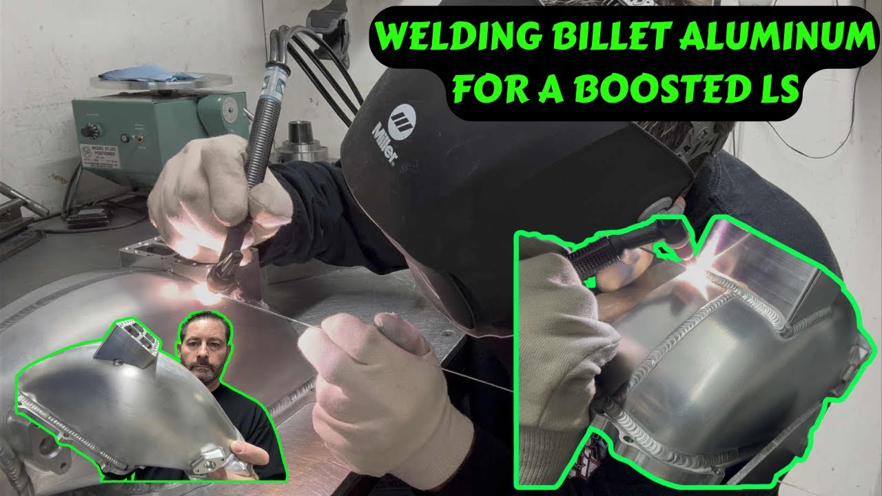 BILLET ALUMINUM Burst panel Chimney welded to Billet upper plenum LS BOOSTED Engine #automobile #diy