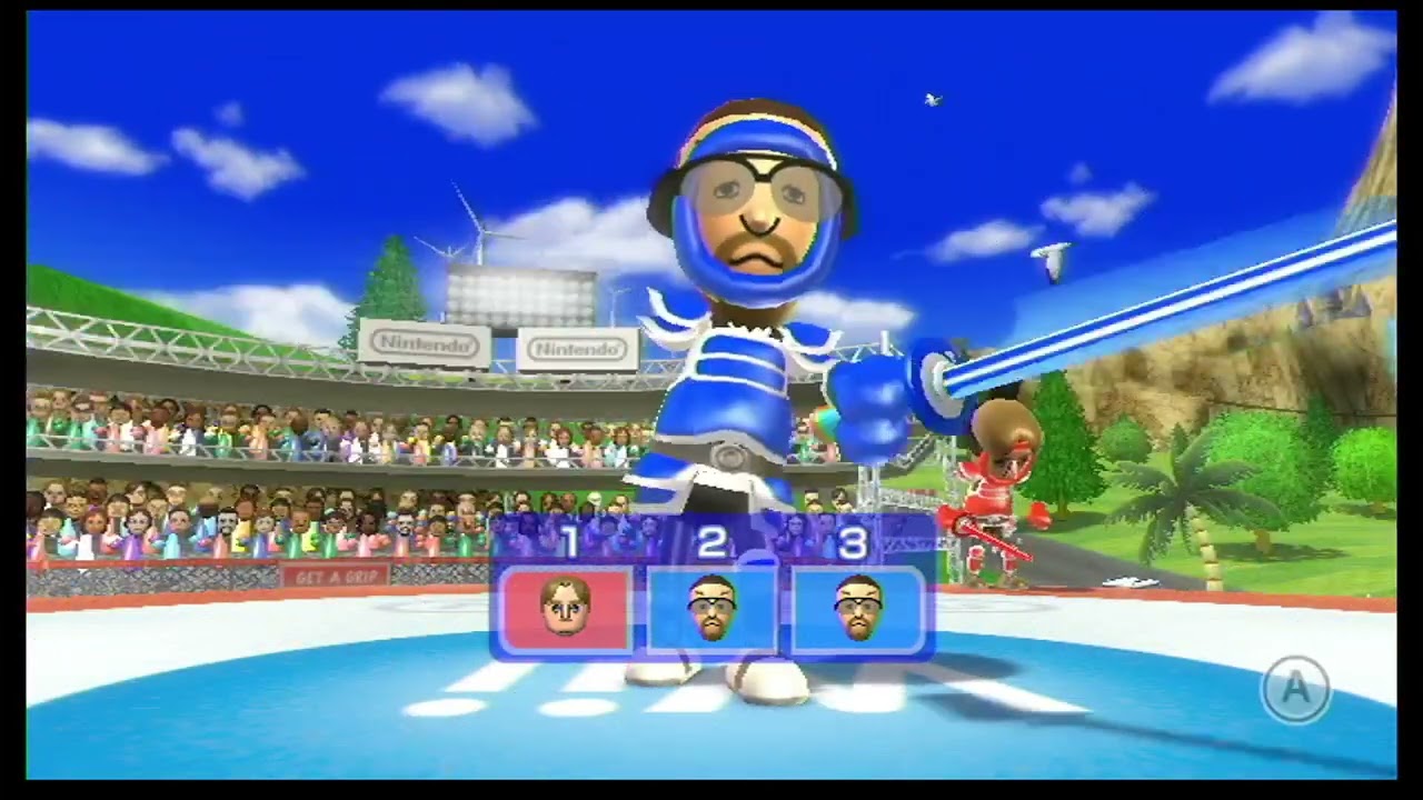 Reaching Superstar Class In Wii Sports Resort Swordplay Duel As My Custom CPU Mii