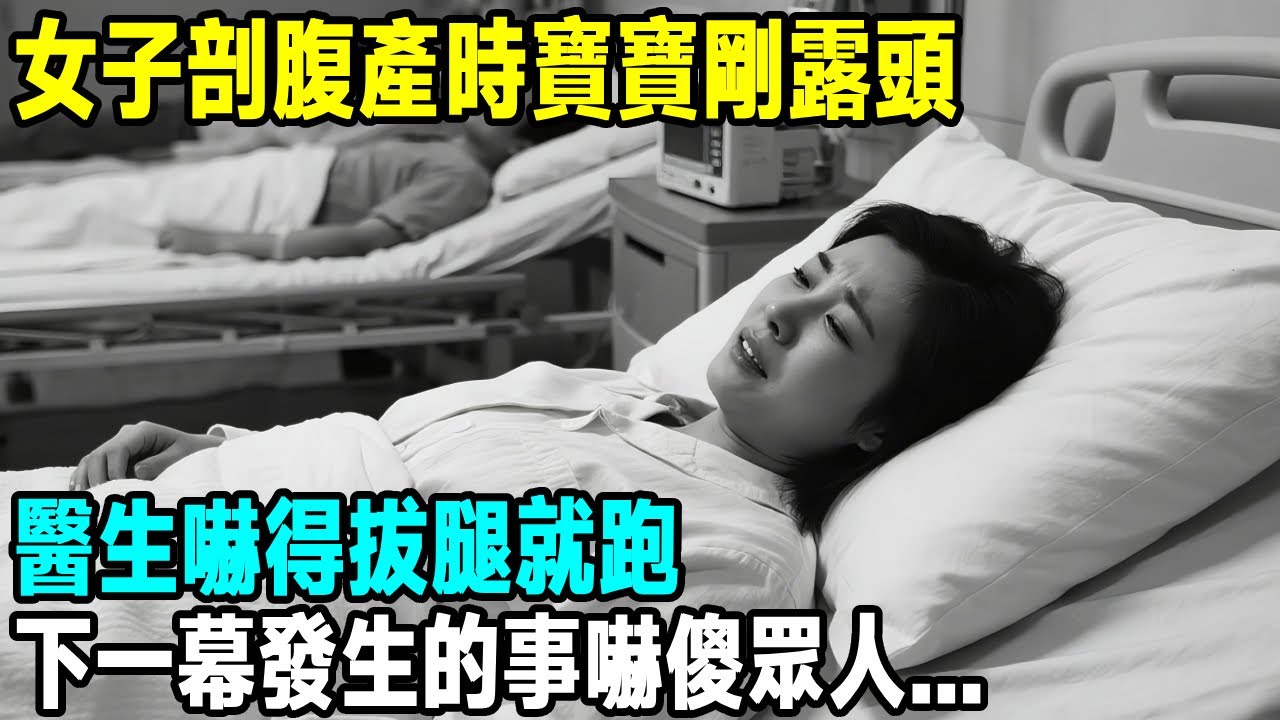 女子剖腹產時寶寶剛露頭，醫生嚇得拔腿就跑，下一幕發生的事嚇傻眾人...【晚間故事】#懸疑故事 #懸疑 #故事 #溫情
