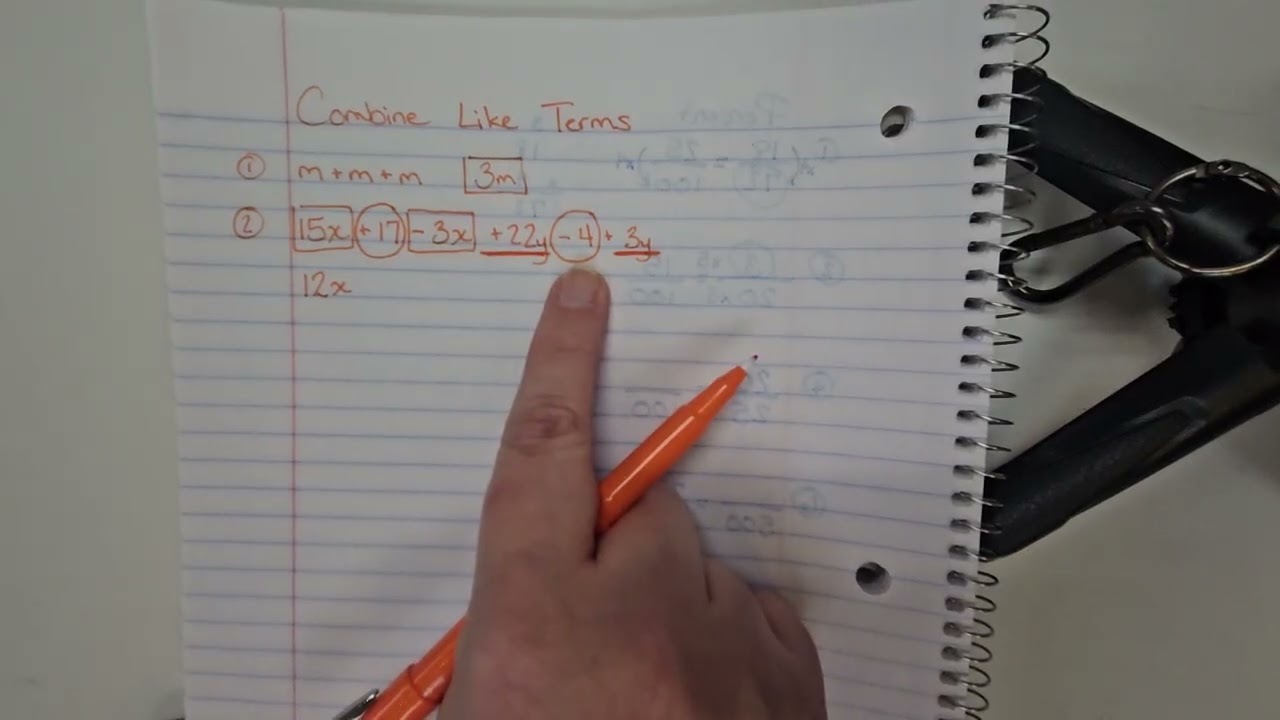 Module 5: Combine Like Terms