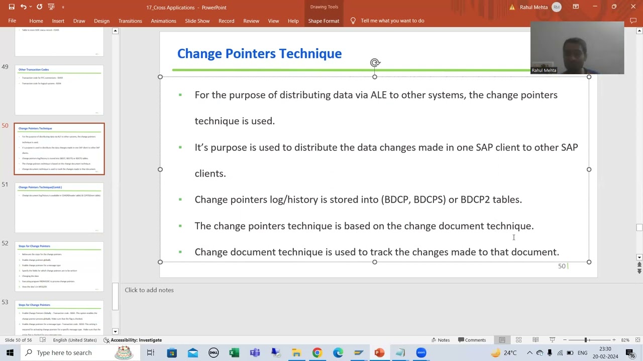 57 - Cross Applications - Change Pointers - Introduction Part1