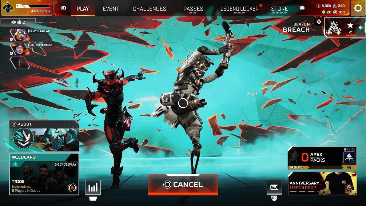Apex Legends wild card but getting destroyed