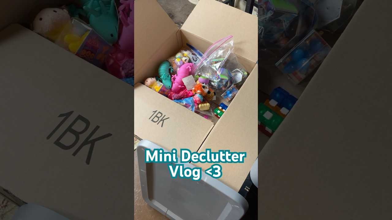 Mini declutter vlog! #declutter #declutterwithme #toycollector
